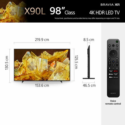 98" X90L | BRAVIA XR | Full Array LED | 4K Ultra HD | High Dynamic Range HDR | Smart TV (Google TV), , hi-res