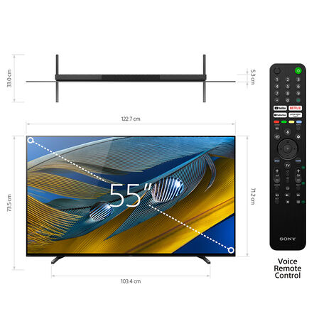 55" A80J / BRAVIA XR / OLED / 4K Ultra HD / High Dynamic Range (HDR) / Smart TV (Google TV), , hi-res