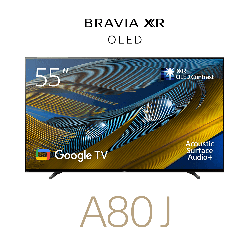 55" A80J / BRAVIA XR / OLED / 4K Ultra HD / High Dynamic Range (HDR) / Smart TV (Google TV), , product-image