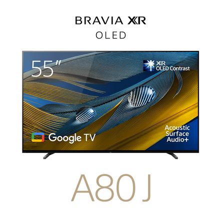 55" A80J / BRAVIA XR / OLED / 4K Ultra HD / High Dynamic Range (HDR) / Smart TV (Google TV), , hi-res