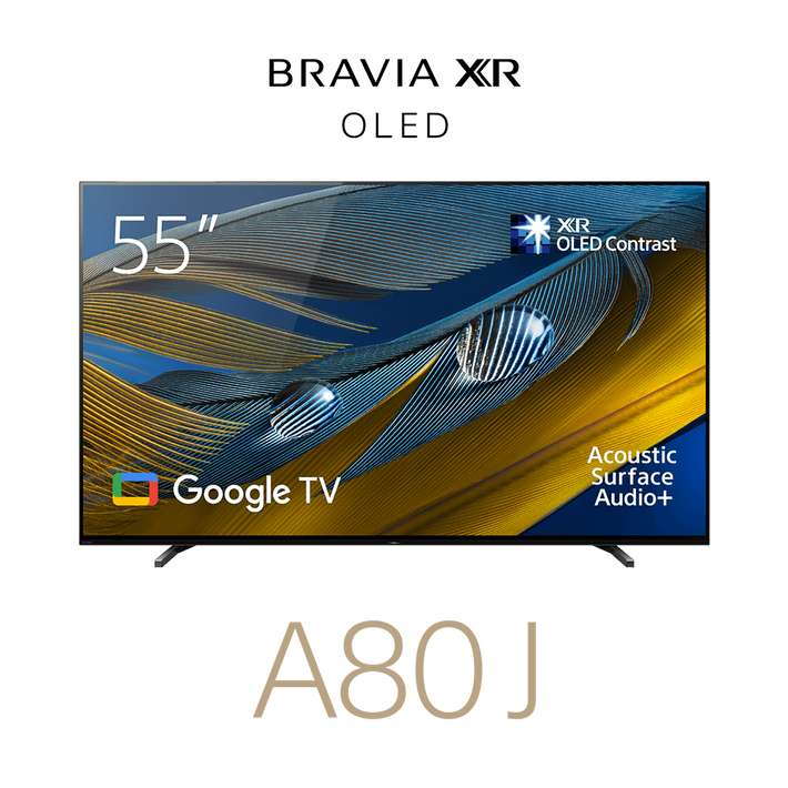 55" A80J / BRAVIA XR / OLED / 4K Ultra HD / High Dynamic Range (HDR) / Smart TV (Google TV), , product-image