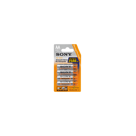 AA SIZE BLISTER 4 PACK 2500MAH, , hi-res