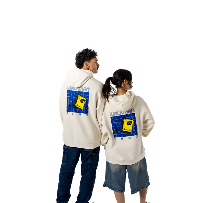 WM-F5 WALKMAN HOODIE ECRU (LARGE), , product-image