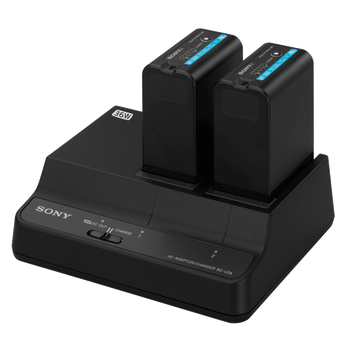 BCU-2A 2-Channel Simultaneous Battery Charger/AC Adaptor For BP-U Series Batteries, , hi-res