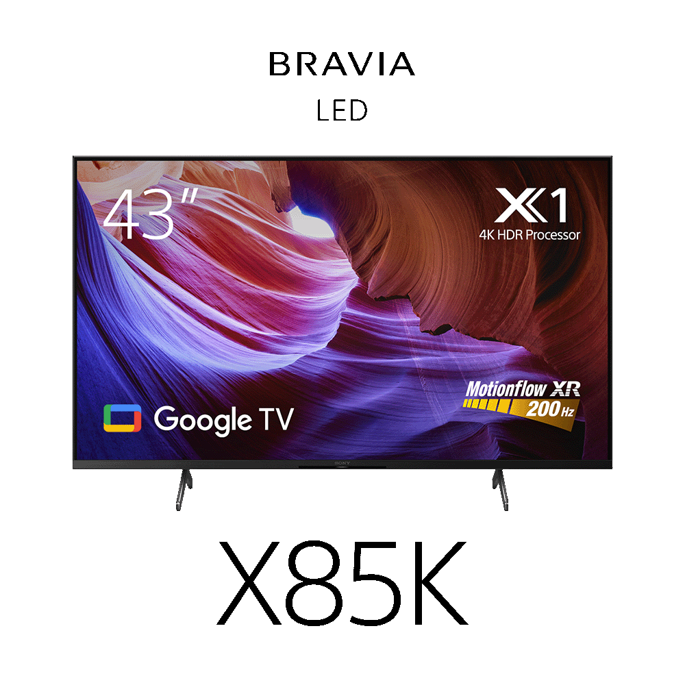 43" X85K / 4K Ultra HD / High Dynamic Range (HDR) / Smart TV (Google TV), , product-image