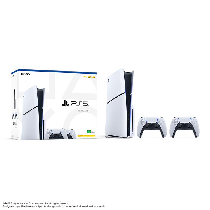 PlayStation 5 Console (Slim) - Two DualSense Wireless Controllers Bundle, , product-image