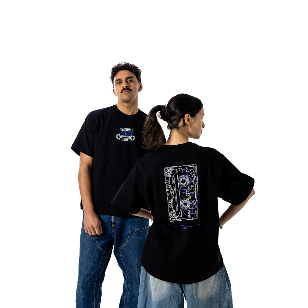 CDIXIV CASSETTE T-SHIRT BLACK (SMALL), , product-image