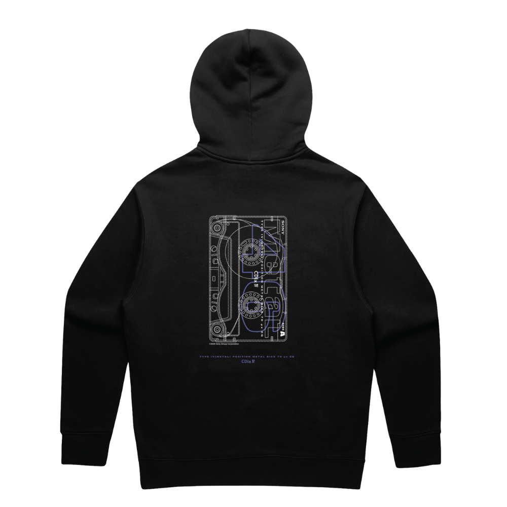 CDIXIV CASSETTE HOODIE BLACK (MEDIUM), , product-image