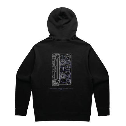 CDIXIV CASSETTE HOODIE BLACK (MEDIUM), , hi-res
