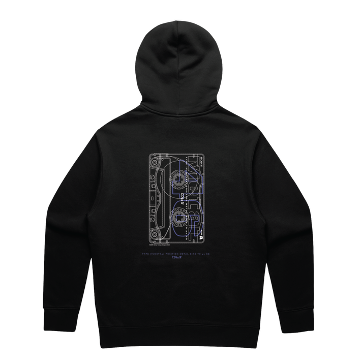 CDIXIV CASSETTE HOODIE BLACK (MEDIUM), , product-image