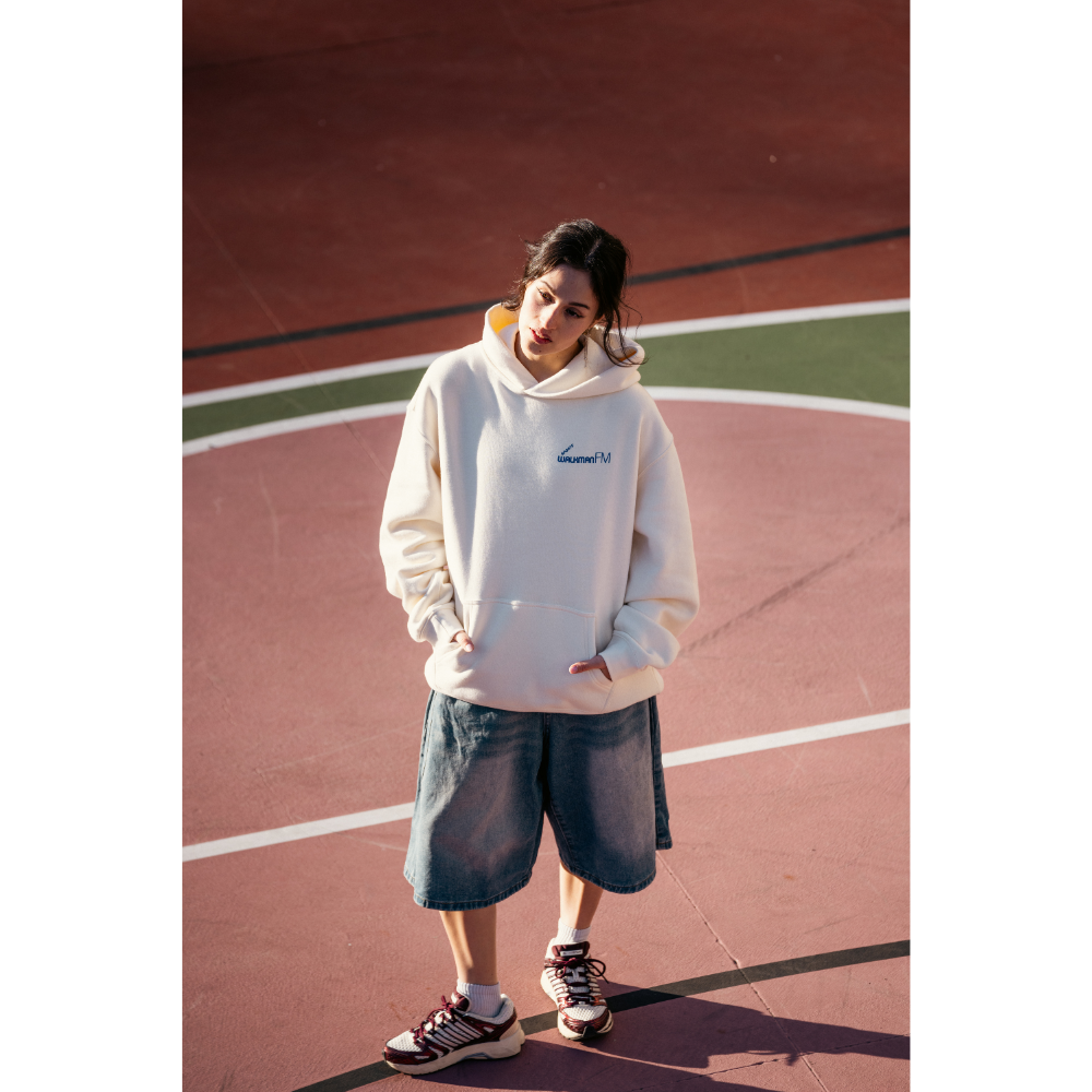 WM-F5 WALKMAN HOODIE ECRU (LARGE), , product-image