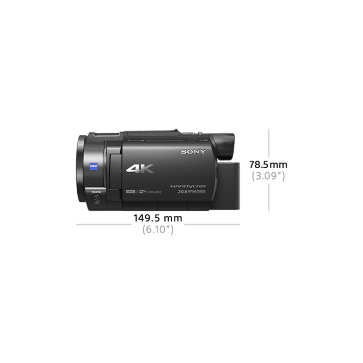 AX33 4K Handycam with Exmor R CMOS sensor, , product-image