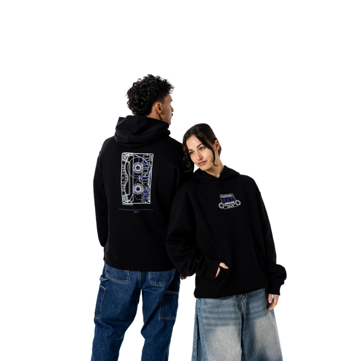 CDIXIV CASSETTE HOODIE BLACK (MEDIUM), , product-image