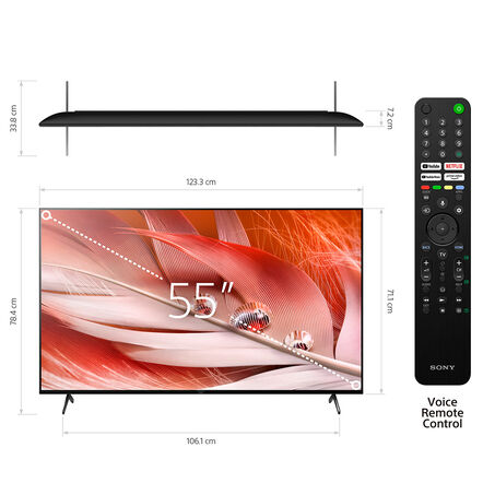 55" X90J | BRAVIA XR | Full Array LED | 4K Ultra HD | High Dynamic Range | Smart TV (Google TV), , hi-res