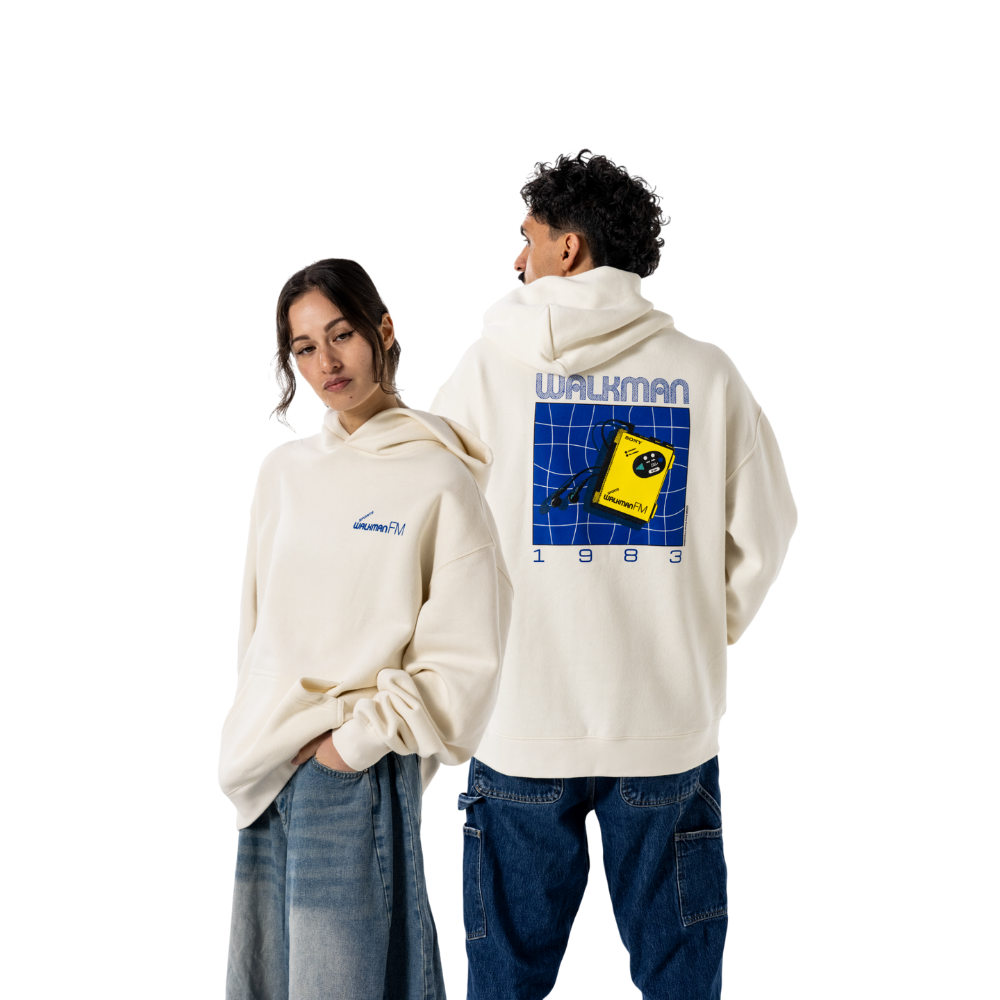 WM-F5 WALKMAN HOODIE ECRU (LARGE), , product-image