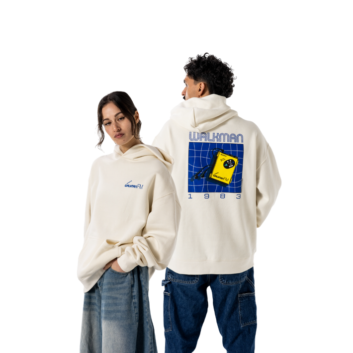 WM-F5 WALKMAN HOODIE ECRU (LARGE), , product-image