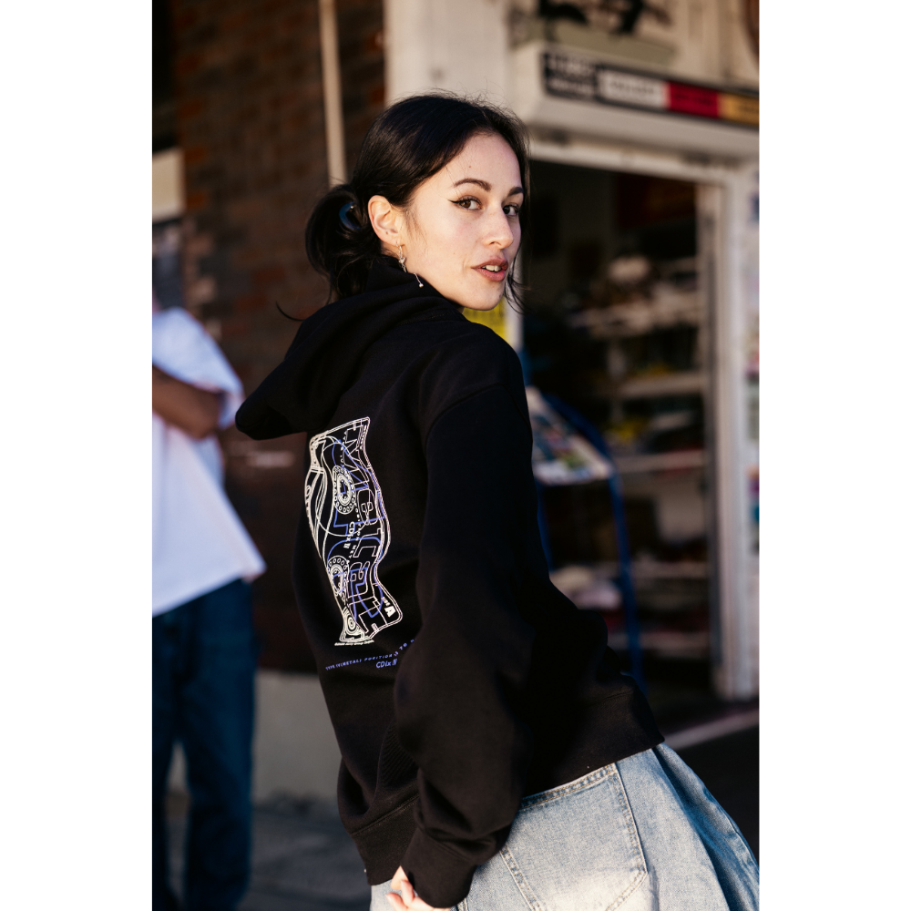 CDIXIV CASSETTE HOODIE BLACK (MEDIUM), , product-image
