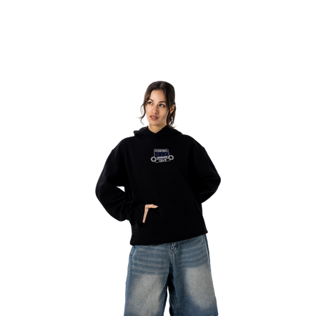 CDIXIV CASSETTE HOODIE BLACK (MEDIUM), , hi-res