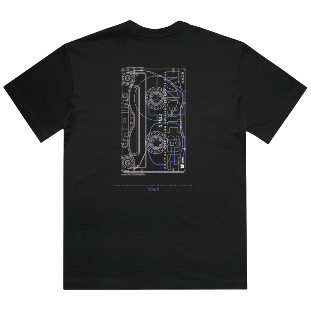 CDIXIV CASSETTE T-SHIRT BLACK (SMALL), , product-image