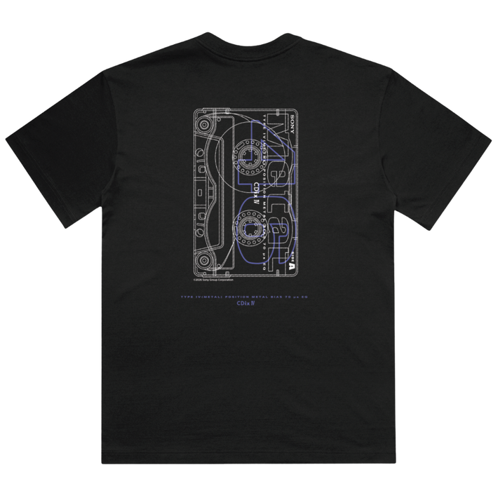 CDIXIV CASSETTE T-SHIRT BLACK (SMALL), , product-image