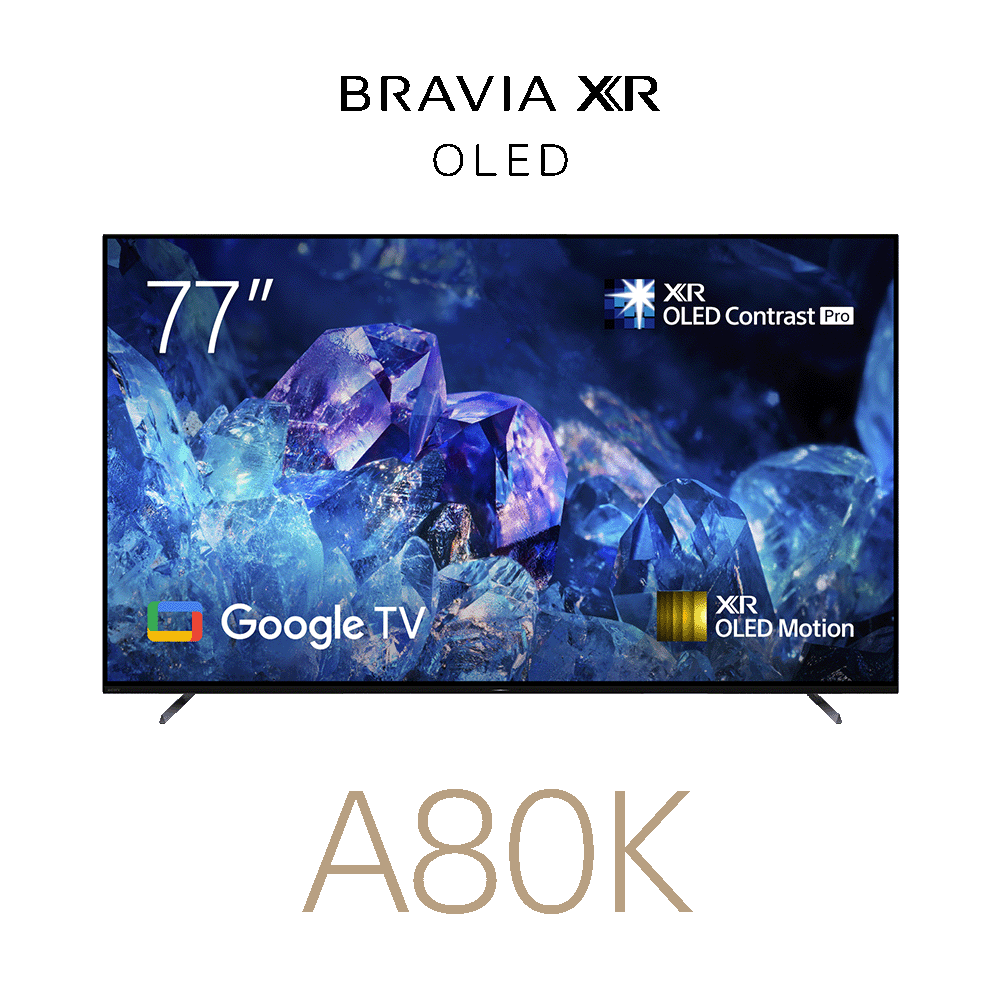 77" A80K | BRAVIA XR | OLED | 4K Ultra HD | High Dynamic Range (HDR) | Smart TV (Google TV), , product-image
