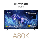 77" A80K | BRAVIA XR | OLED | 4K Ultra HD | High Dynamic Range (HDR) | Smart TV (Google TV), , hi-res