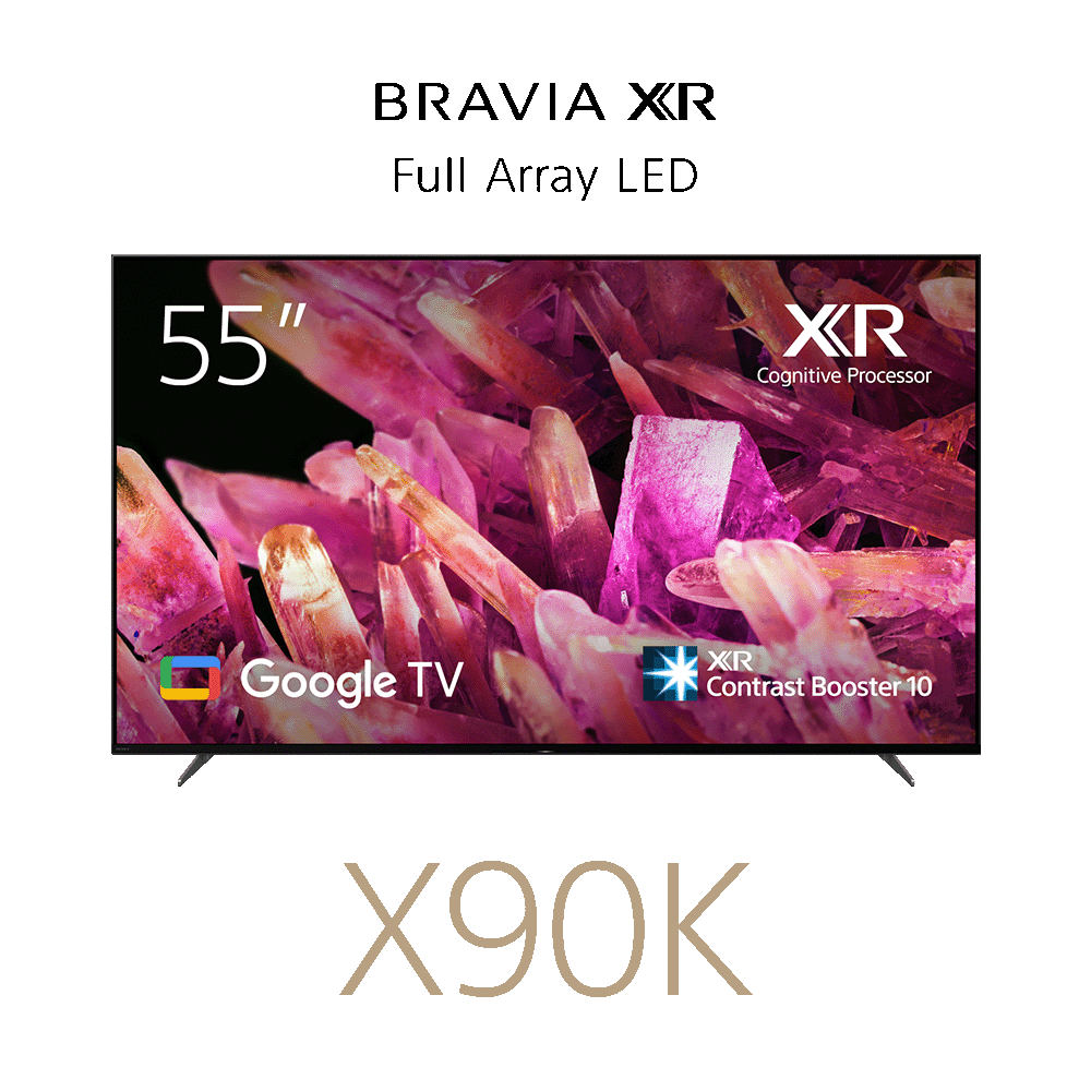 55" X90K | BRAVIA XR | Full Array LED | 4K Ultra HD | High Dynamic Range HDR | Smart TV (Google TV), , product-image