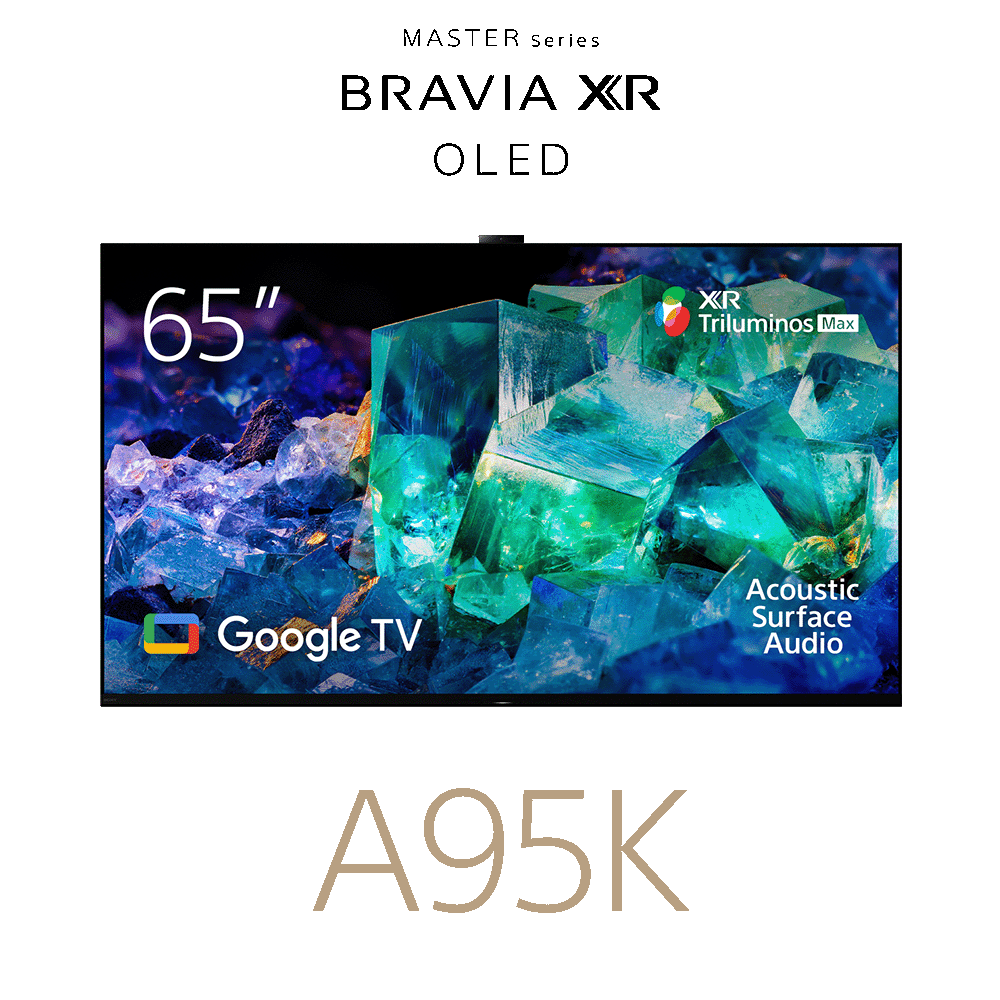 65" A95K | BRAVIA XR | MASTER Series OLED | 4K Ultra HD | High Dynamic Range | Smart TV (Google TV), , product-image