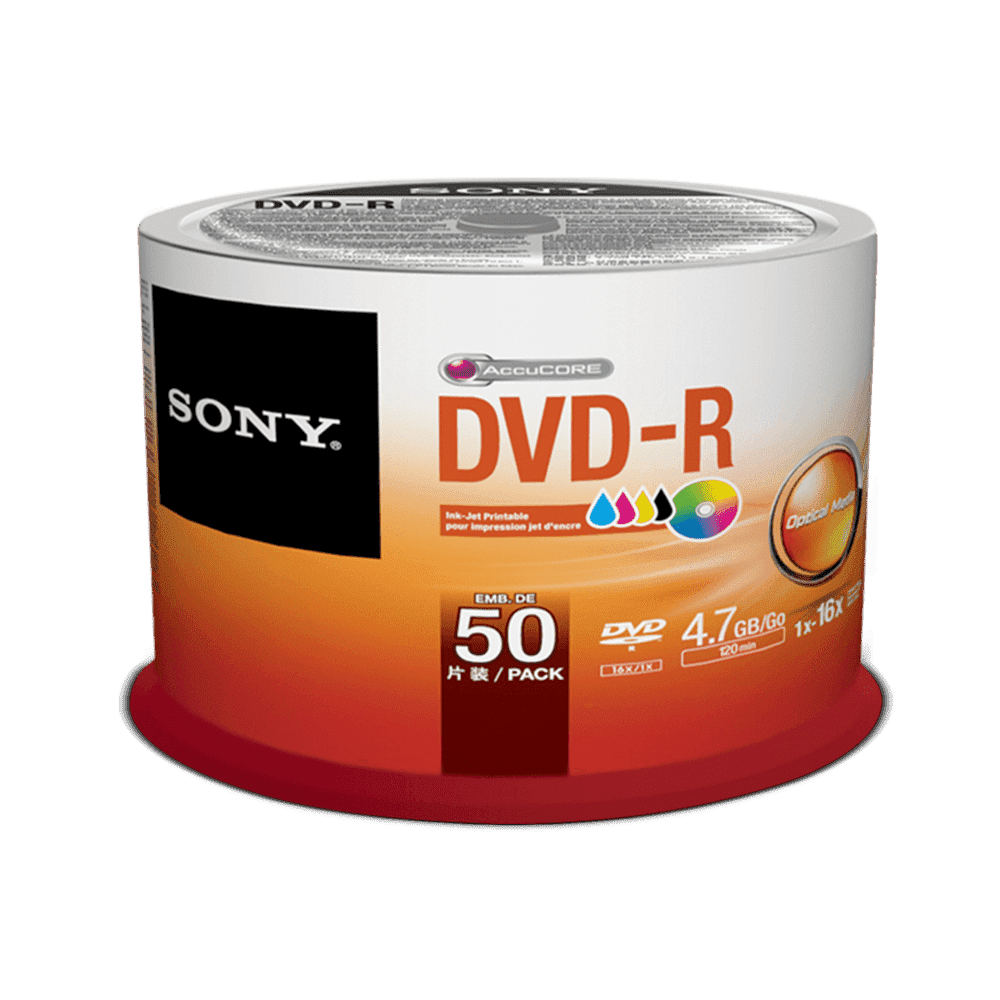 50 Pack Printable  DVD  R Disc