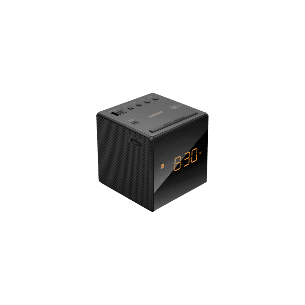 HH Scott E-Z Set AM/FM Clock Radio with Dual Alarms Silver Metallic 