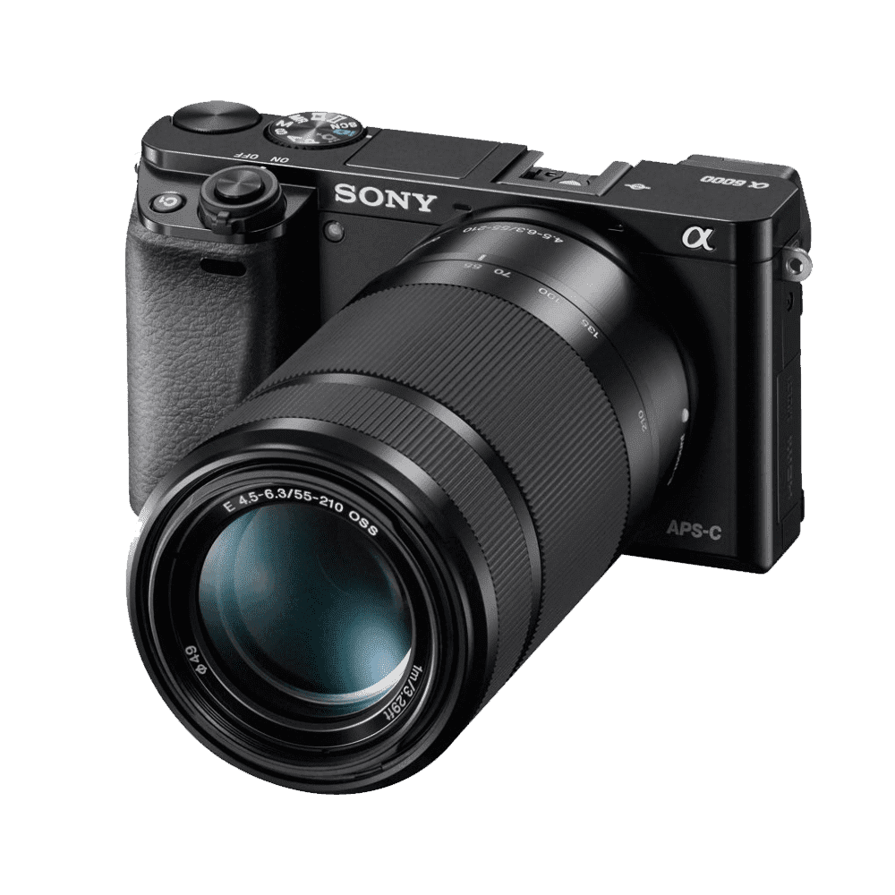 a6000 Digital E-Mount 24.3 Mega Pixel Camera with SELP1650 and SEL55210 ...